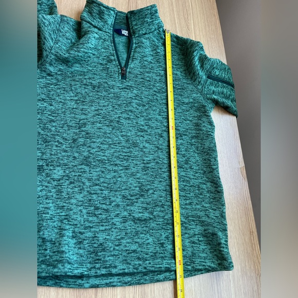 Lands’ End Women’s Green Quarter Zip Fleece Pullover Size Small 4-6 Soft Warm - Picture 7 of 7